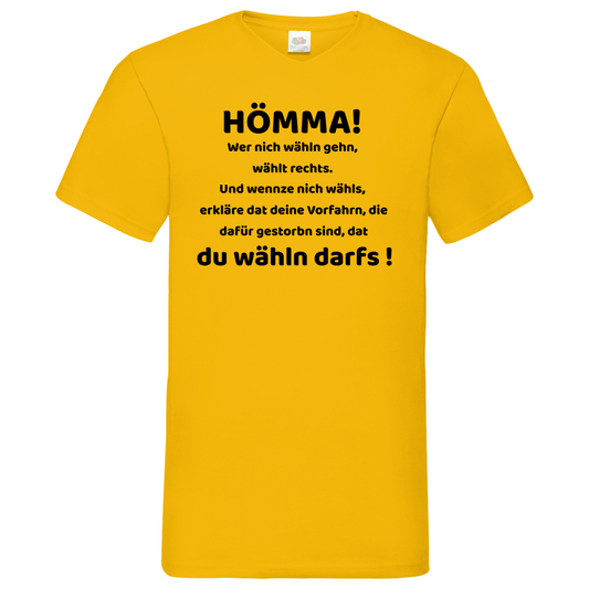 Hömma - V-Neck T-Shirt bright