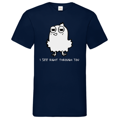 See you Bird - V-Neck T-Shirt - dark