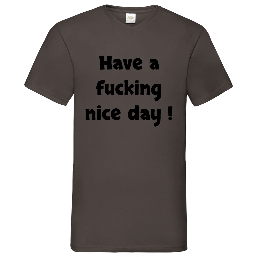 Nice day - V-Neck T-Shirt bright