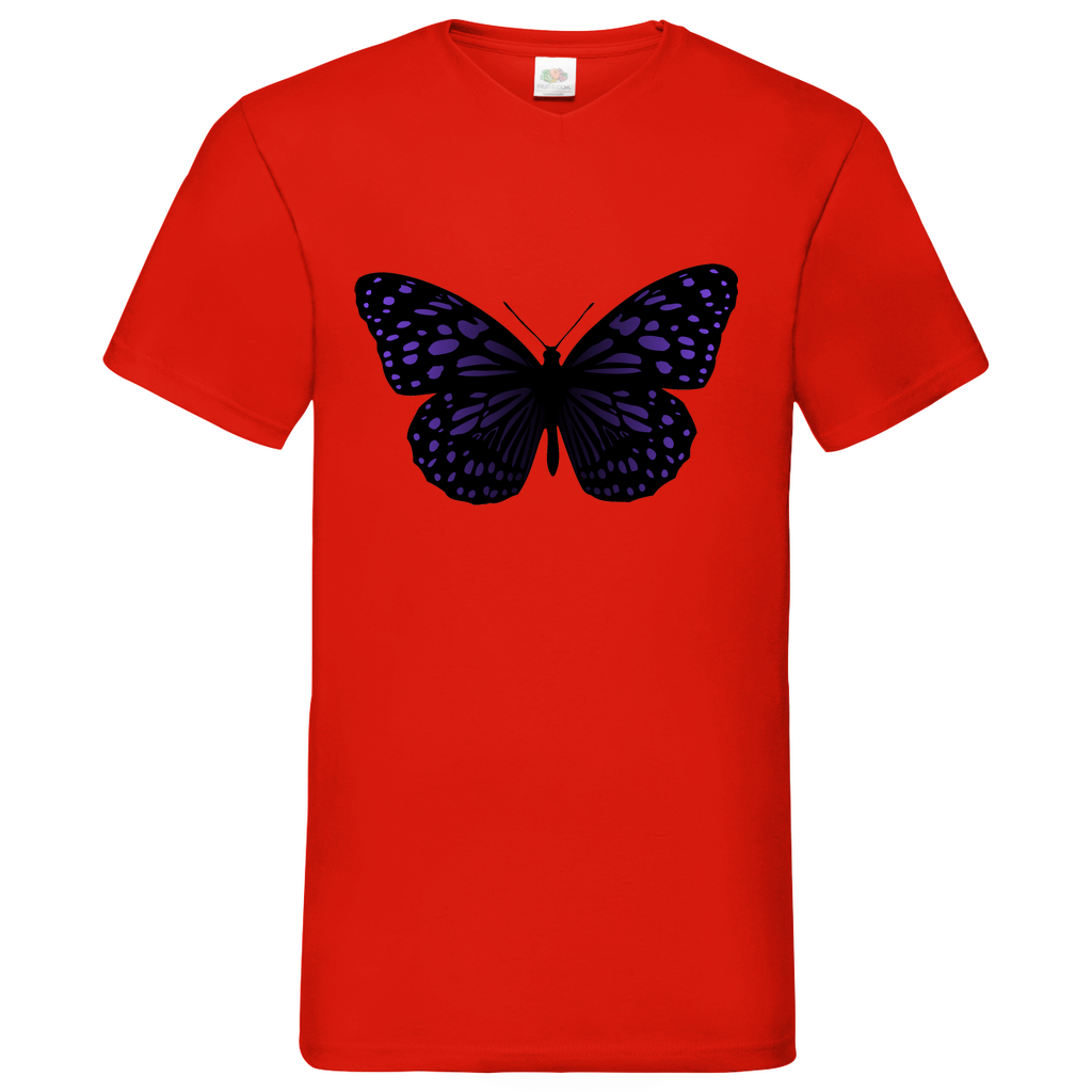 Butterfly purple - V-Neck T-Shirt