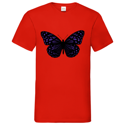 Butterfly purple - V-Neck T-Shirt