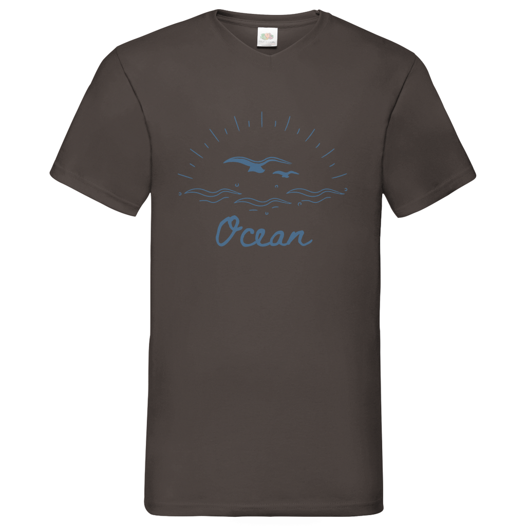 Ocean - V-Neck T-Shirt - bright