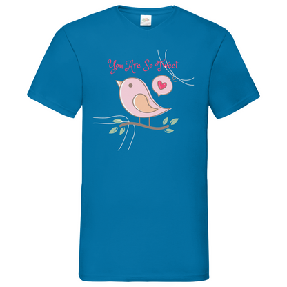 Sweet Heart Bird - V-Neck T-Shirt