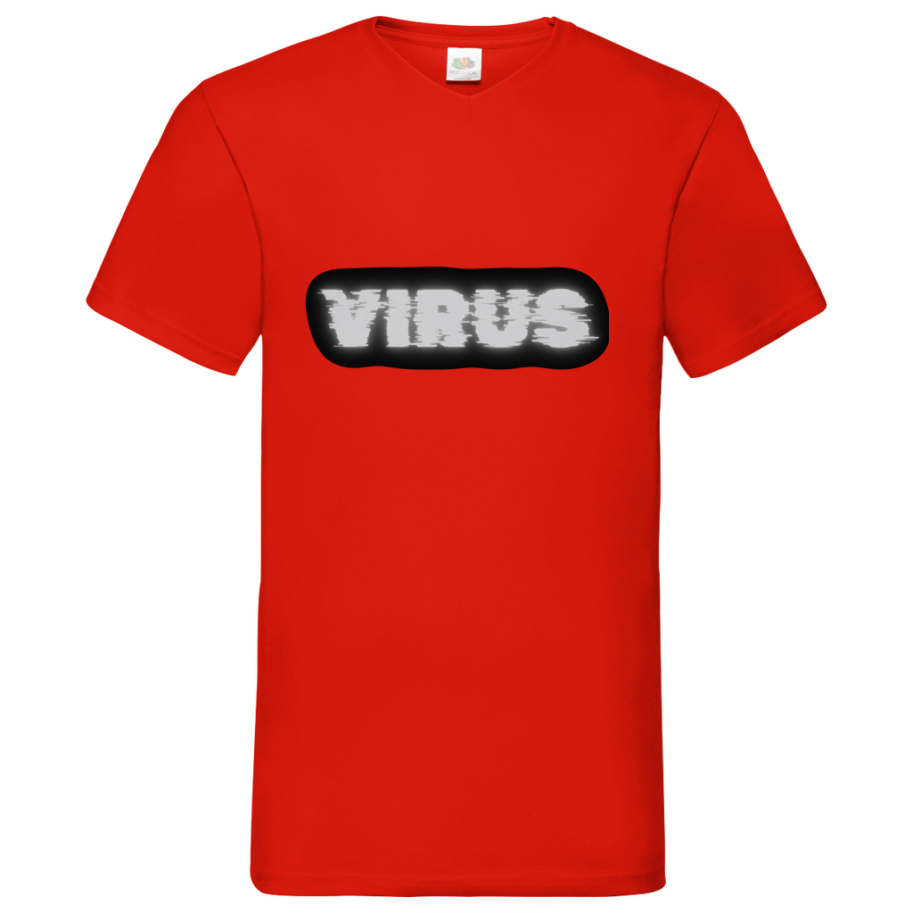 Virus - V-Neck T-Shirt - dark