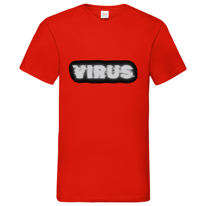 Virus - V-Neck T-Shirt - dark