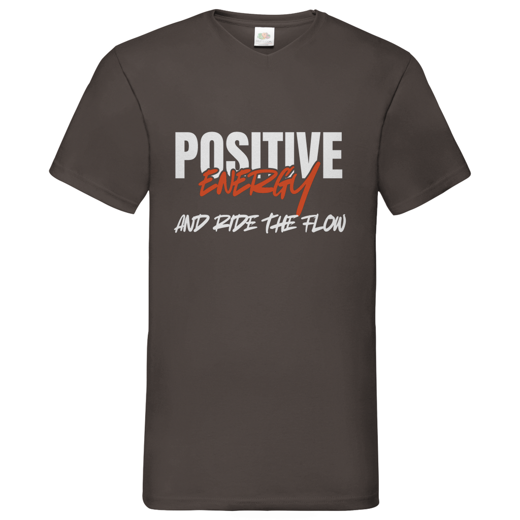 Positive Energy- V-Neck T-Shirt dark