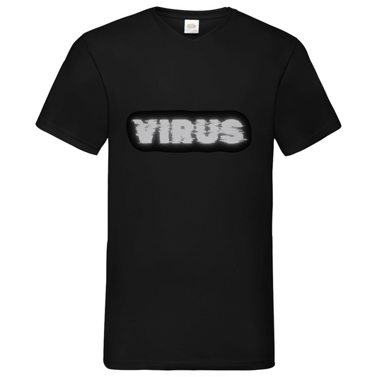 Virus - V-Neck T-Shirt - dark