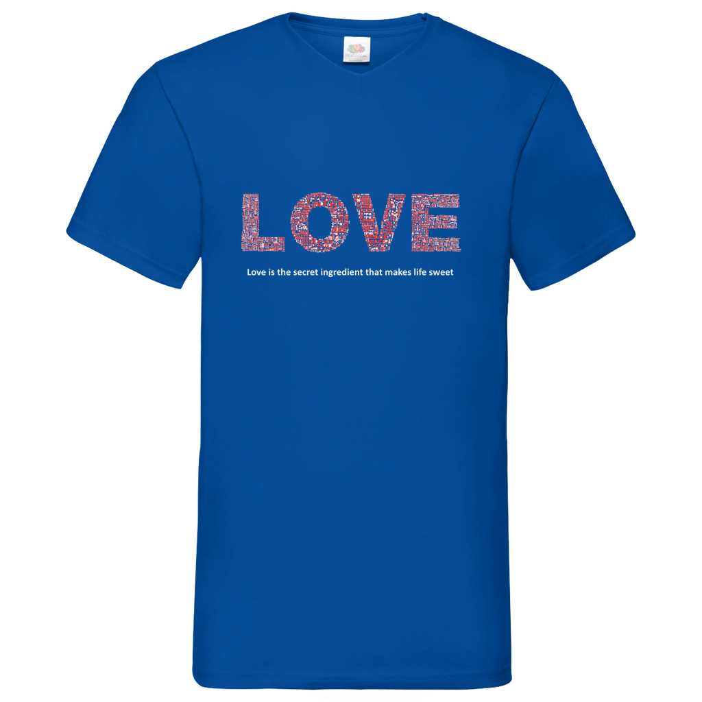 Love - V-Neck T-Shirt dark