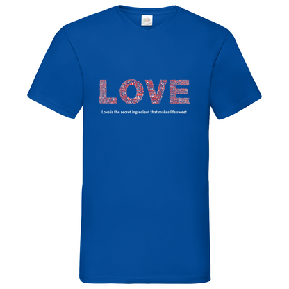 Love - V-Neck T-Shirt dark