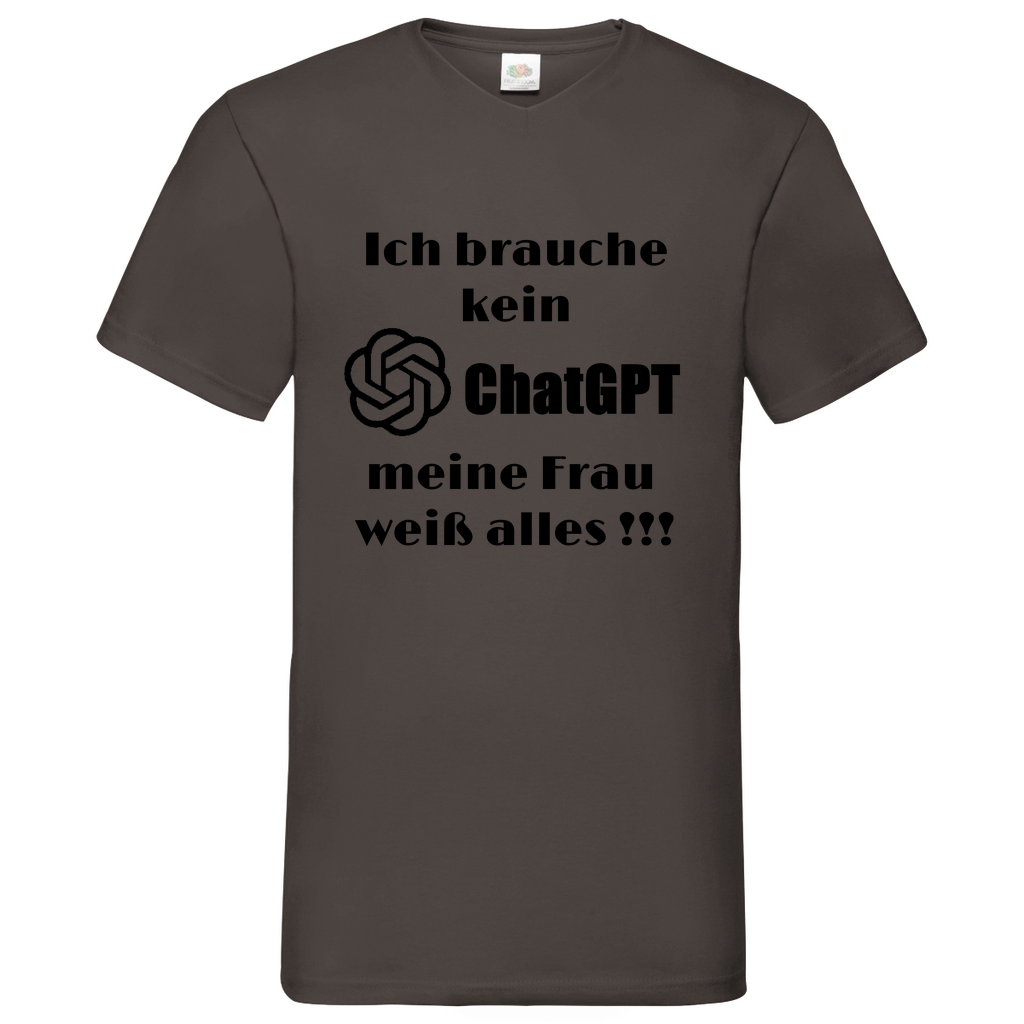 ChatGPT - V-Neck T-Shirt bright