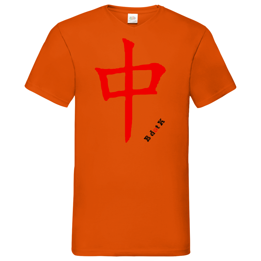 B dot K eco Red Dragon - V-Neck T-Shirt bright