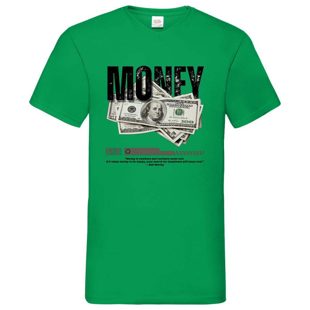 Money-Marly -  V-Neck T-Shirt bright