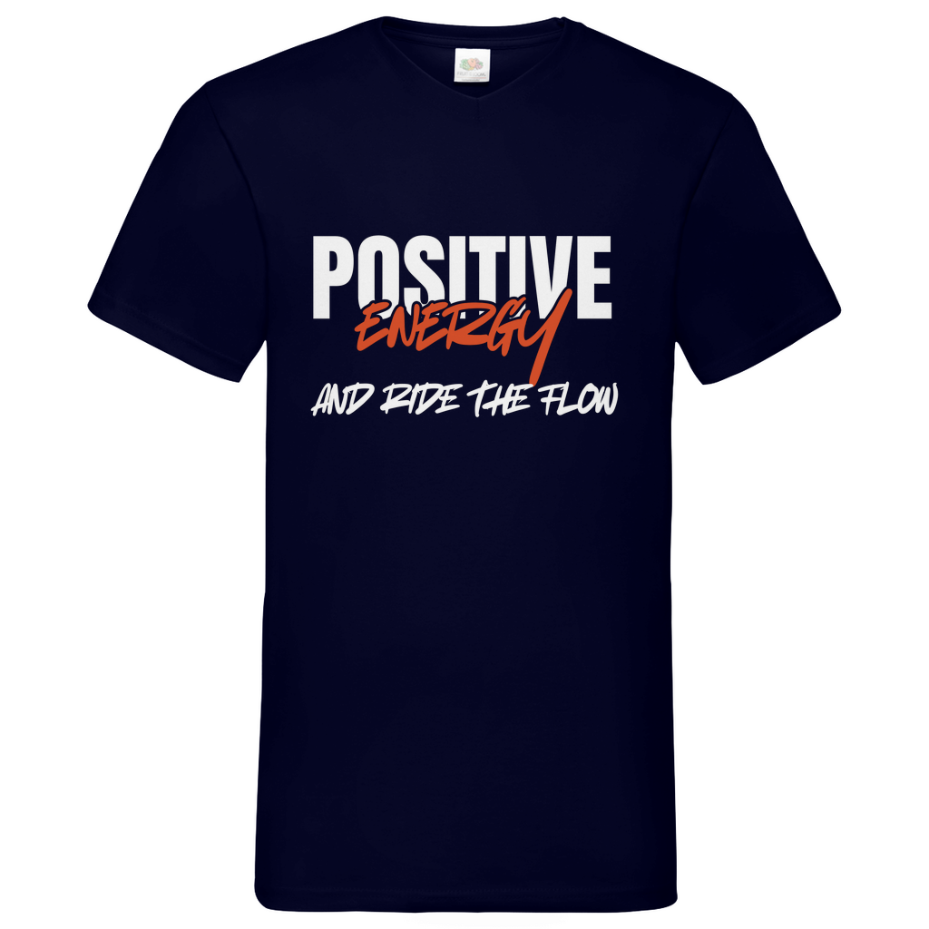 Positive Energy- V-Neck T-Shirt dark