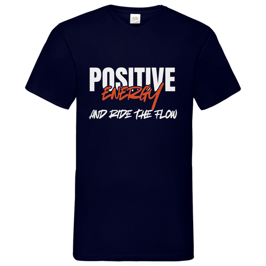 Positive Energy- V-Neck T-Shirt dark