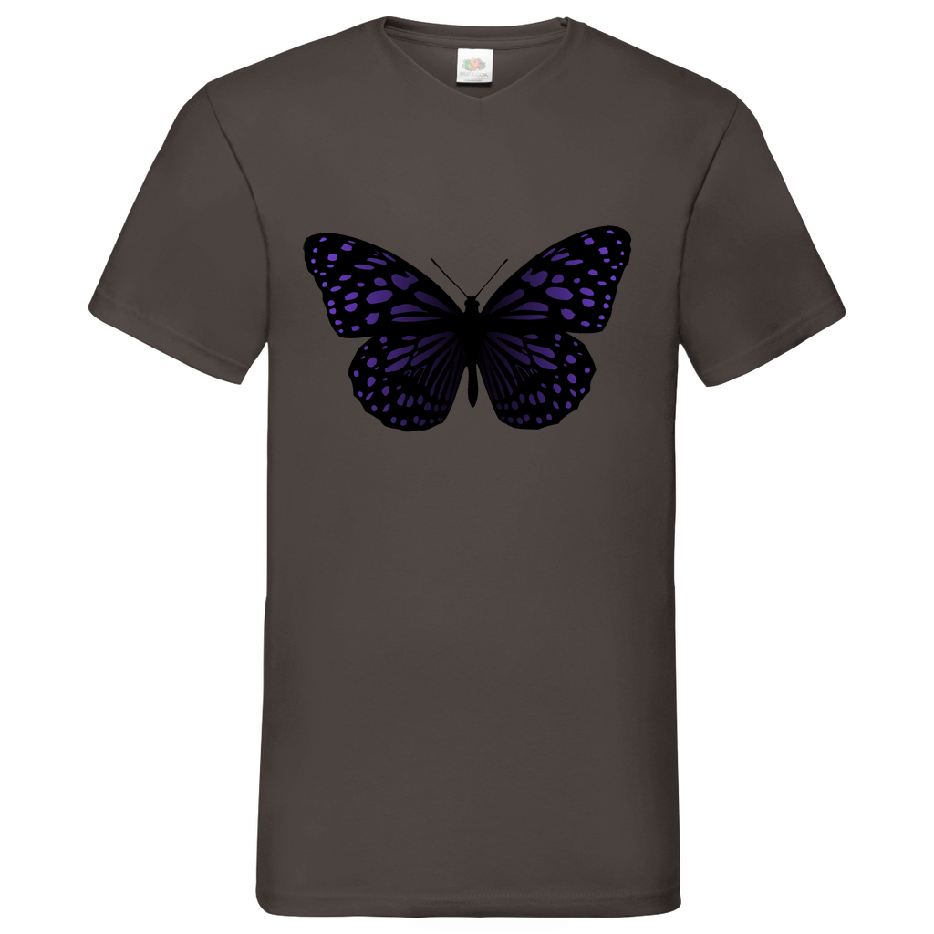 Butterfly purple - V-Neck T-Shirt