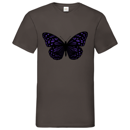 Butterfly purple - V-Neck T-Shirt