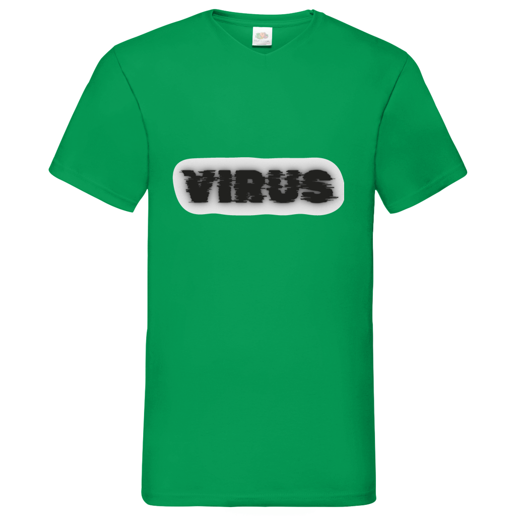 Virus - V-Neck T-Shirt - bright