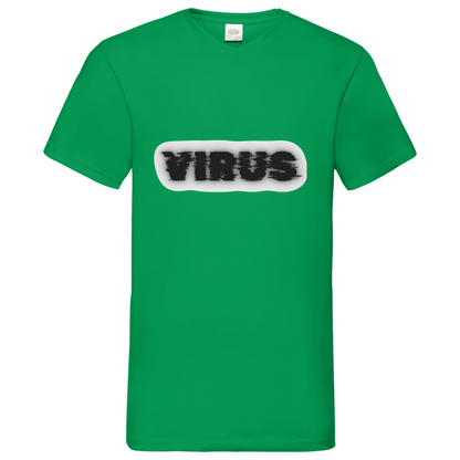 Virus - V-Neck T-Shirt - bright
