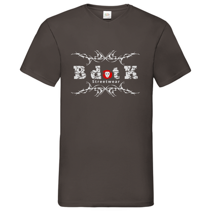 B dot K Streetware - V-Neck T-Shirt - dark