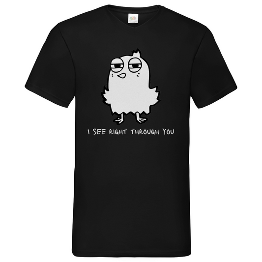 See you Bird - V-Neck T-Shirt - dark