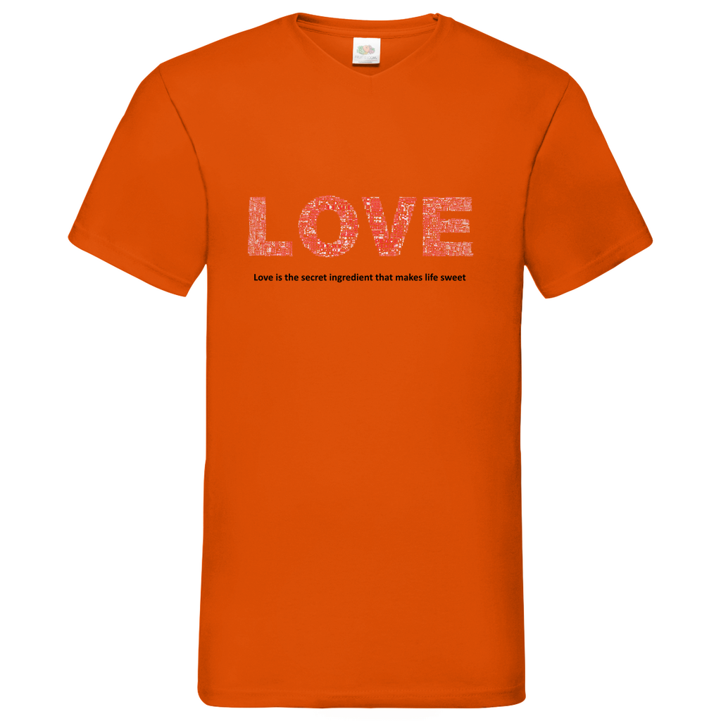 Love -  V-Neck T-Shirt bright