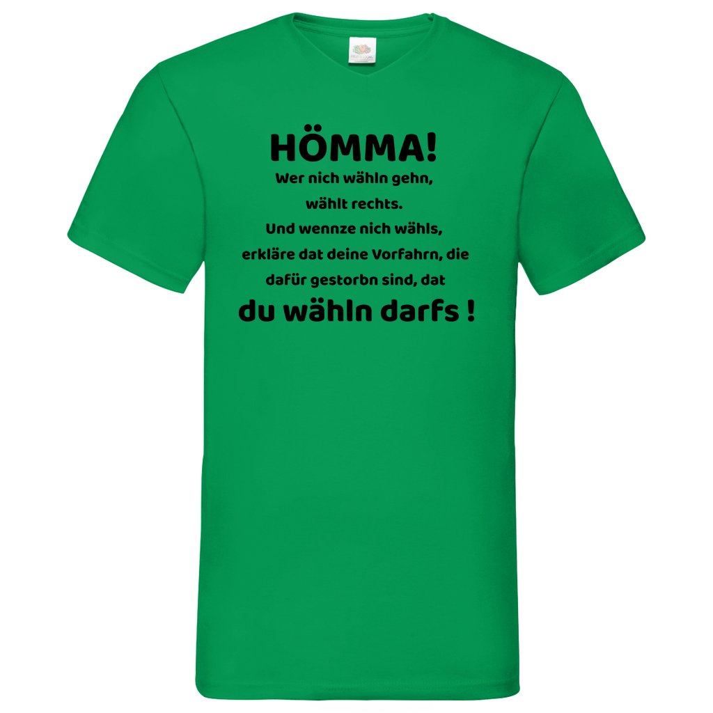 Hömma - V-Neck T-Shirt bright