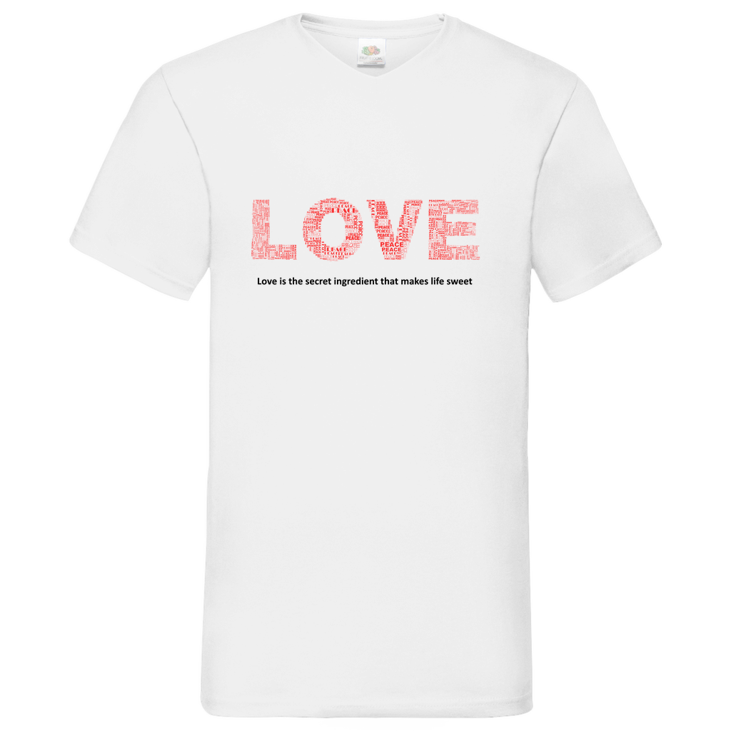 Love -  V-Neck T-Shirt bright