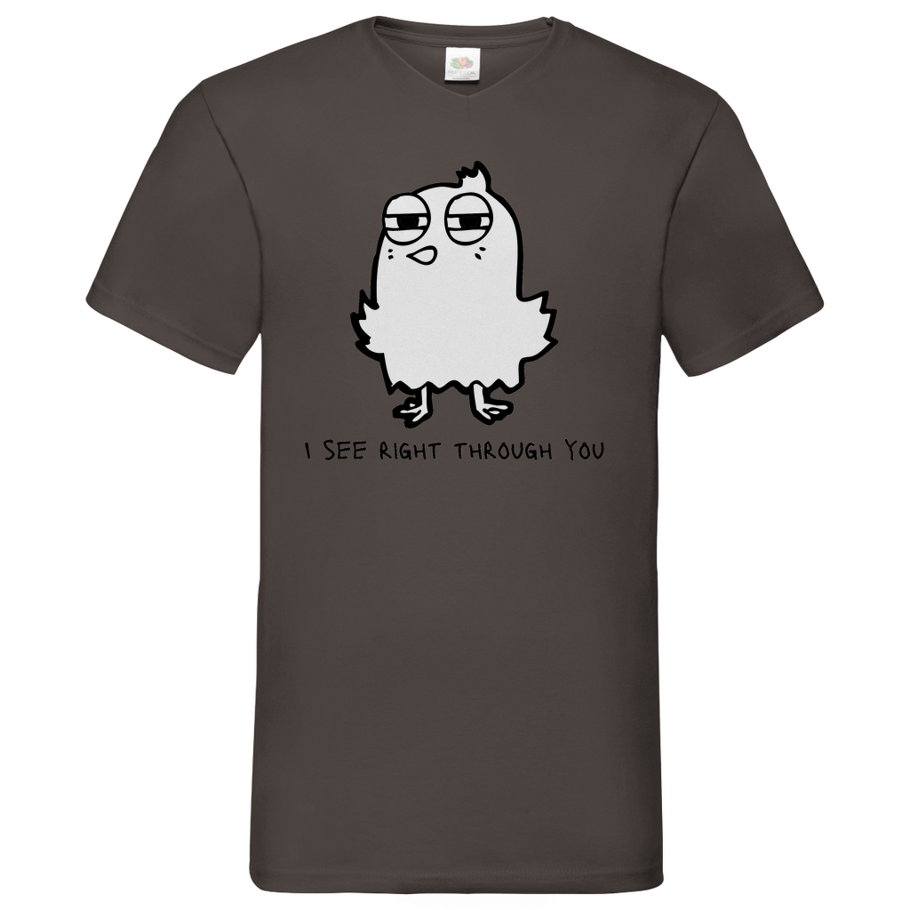 See you Bird - V-Neck T-Shirt - bright