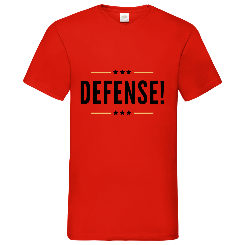 Defense - V-Neck T-Shirt bright