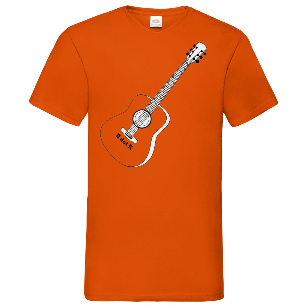 B dot K eco guitar - V-Neck T-Shirt bright