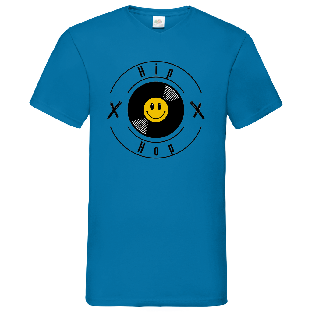 HipHop smily - V-Neck T-Shirt