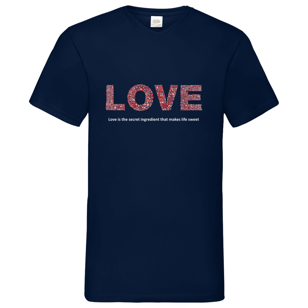 Love - V-Neck T-Shirt dark