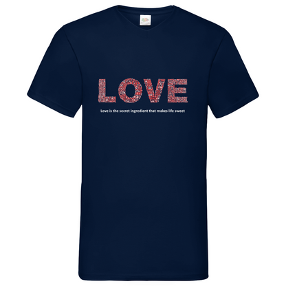 Love - V-Neck T-Shirt dark