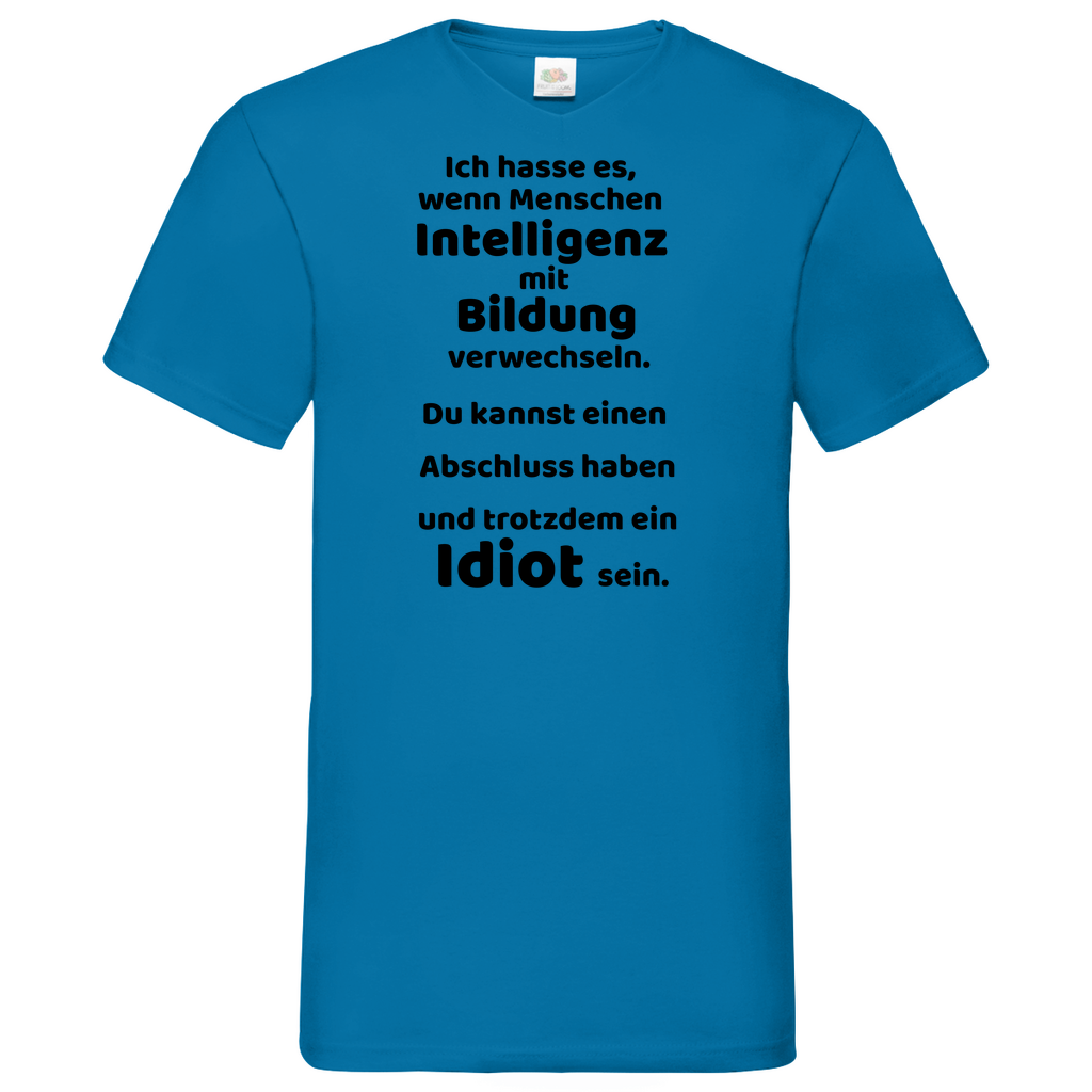 Bildung - V-Neck T-Shirt bright