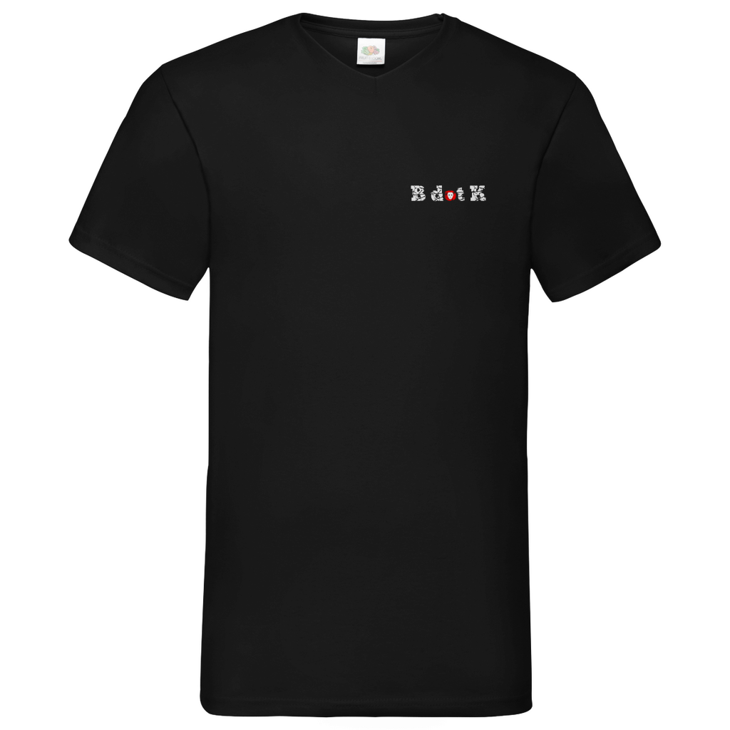 B dot K eco  Mask back - V-Neck T-Shirt dark