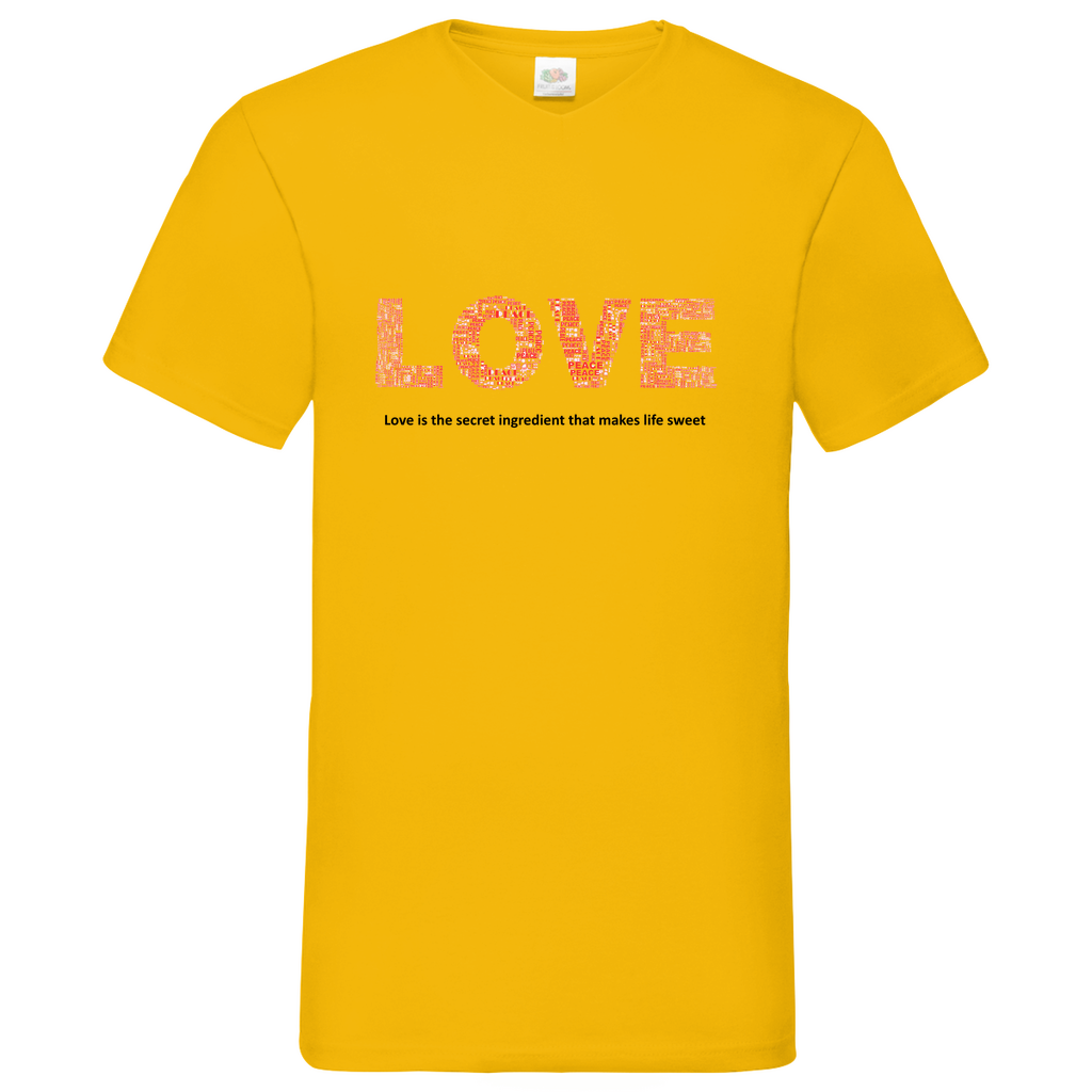 Love -  V-Neck T-Shirt bright