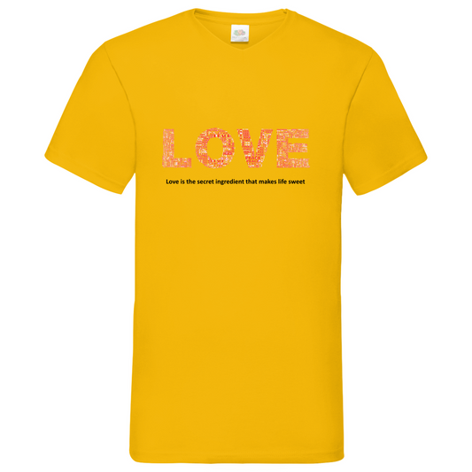 Love -  V-Neck T-Shirt bright