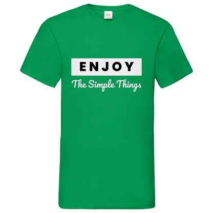 Simple Thinks- V-Neck T-Shirt dark