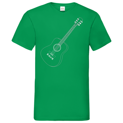 B dot K eco guitar - V-Neck T-Shirt dark