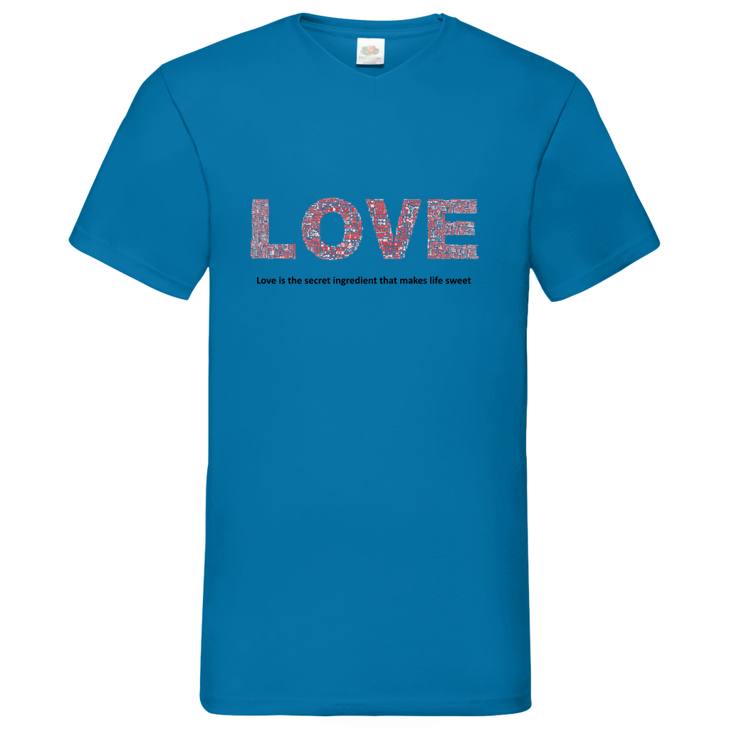 Love -  V-Neck T-Shirt bright