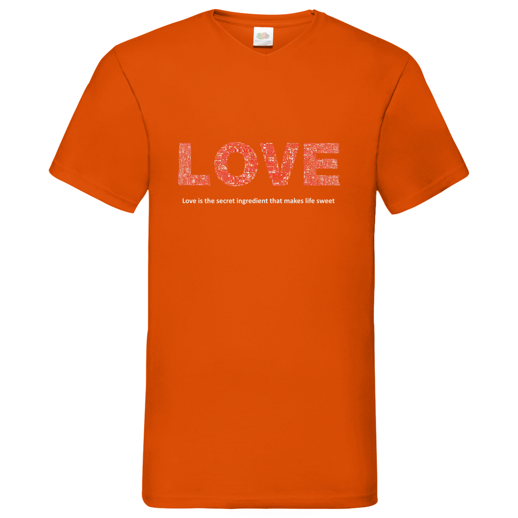 Love - V-Neck T-Shirt dark