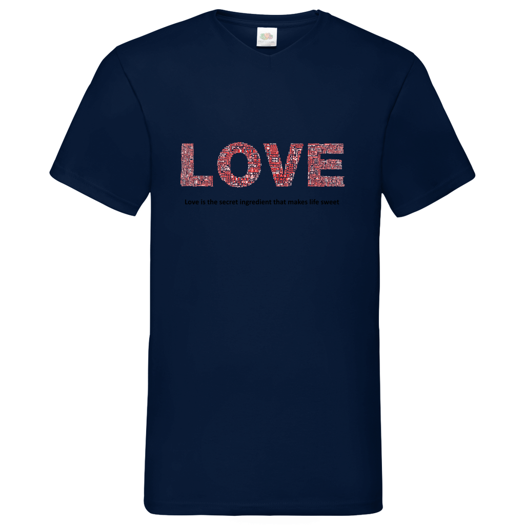 Love -  V-Neck T-Shirt bright