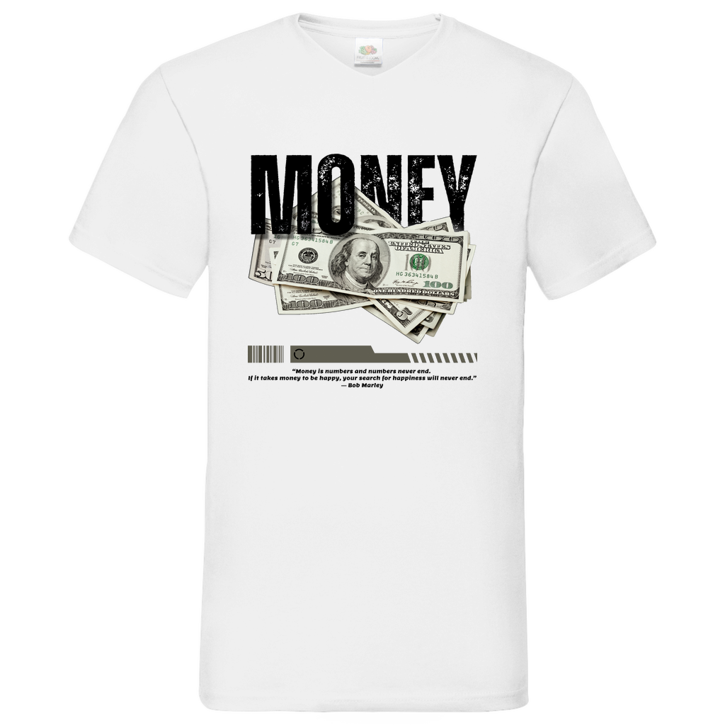 Money-Marly -  V-Neck T-Shirt bright