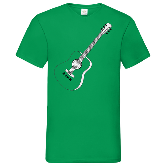 B dot K eco guitar - V-Neck T-Shirt bright