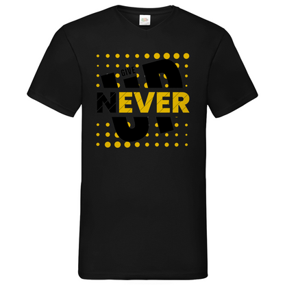 Never give up- V-Neck T-Shirt dark