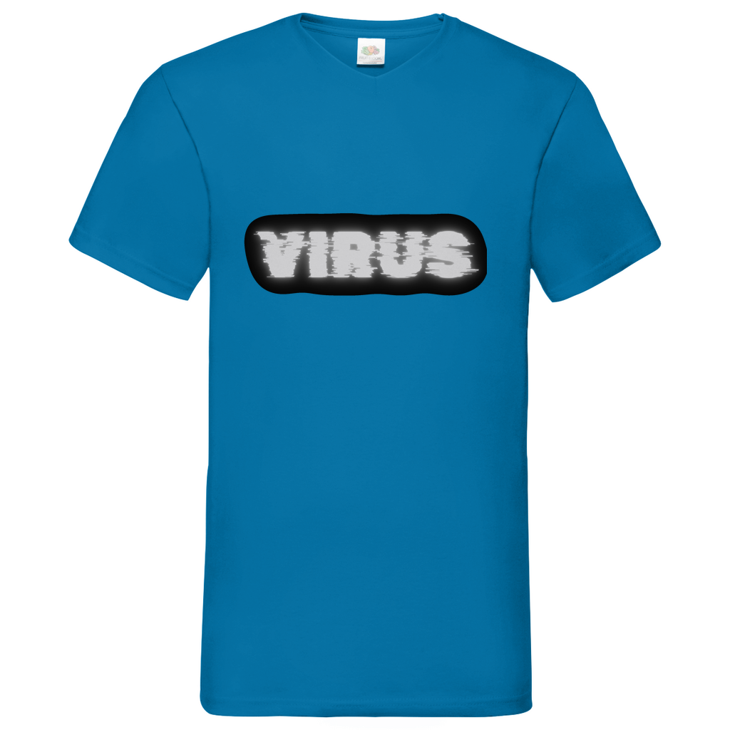 Virus - V-Neck T-Shirt - dark