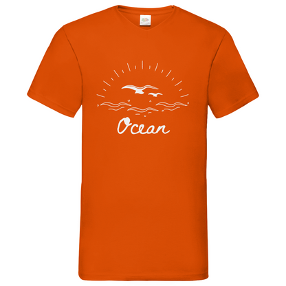 Ocean - V-Neck T-Shirt - dark