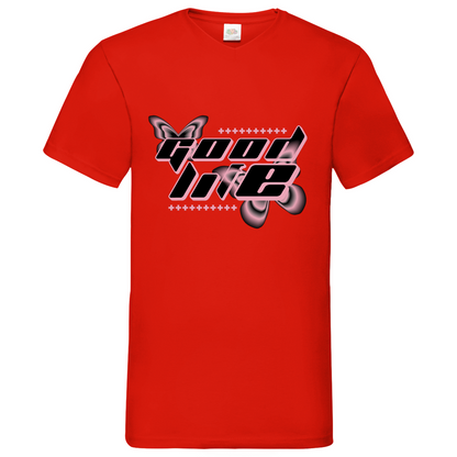 good life -  V-Neck T-Shirt bright