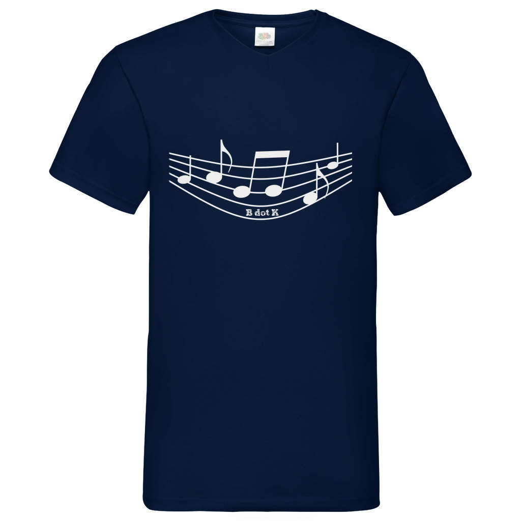 B dot K eco sound - V-Neck T-Shirt dark