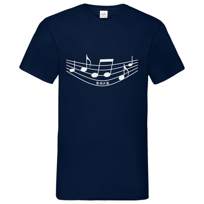 B dot K eco sound - V-Neck T-Shirt dark